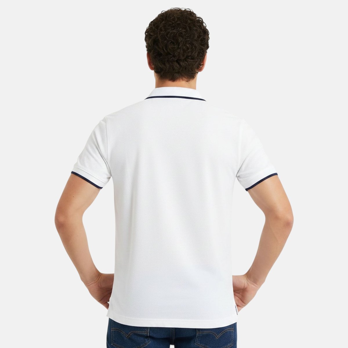 Polo manches courtes, col polo et patte boutonnée KIRT blanc, ELLESSE