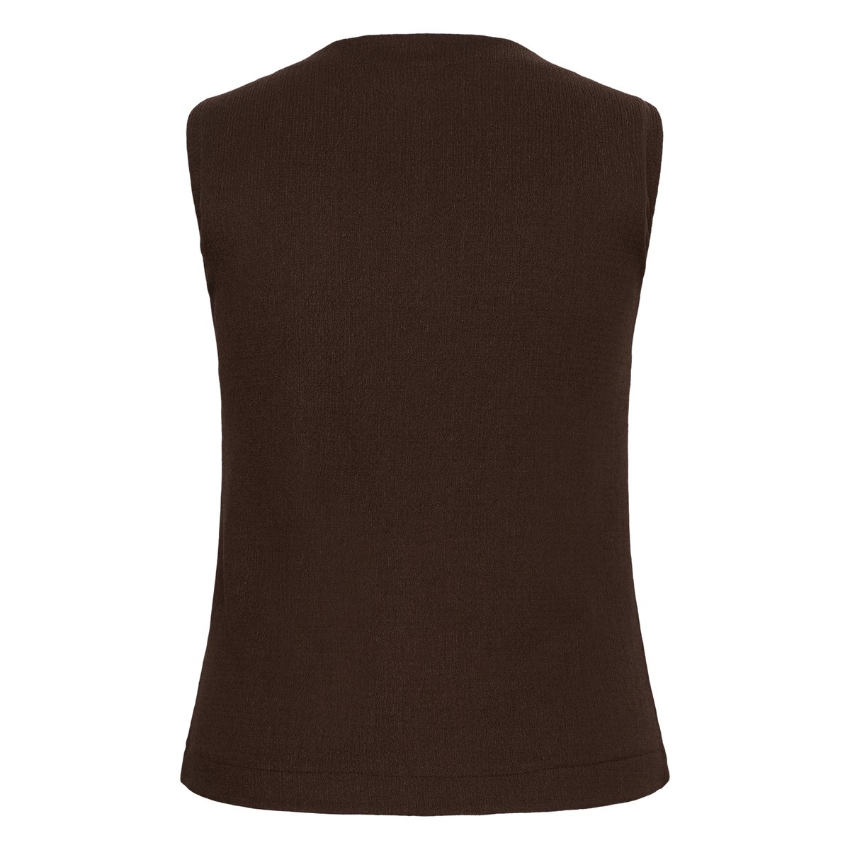Blouse sans manches marron coffeebean, KAFFE CURVE