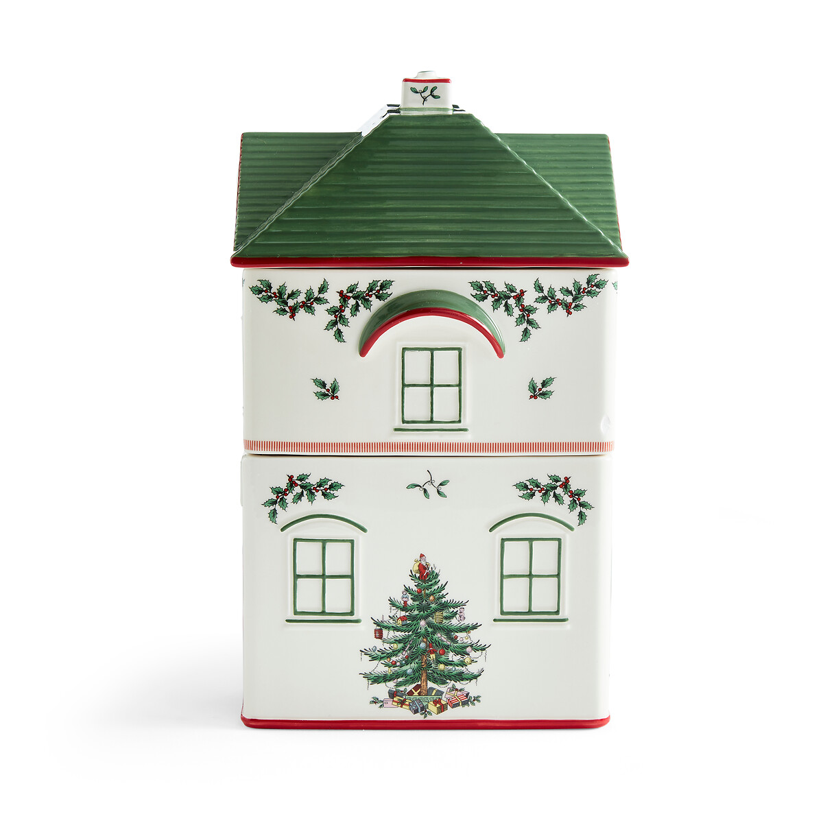 Christmas Tree Village Stacking Canister multi-coloured, SPODE