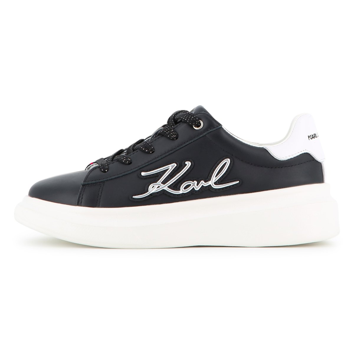 Baskets basse à lacets black, KARL LAGERFELD KIDS