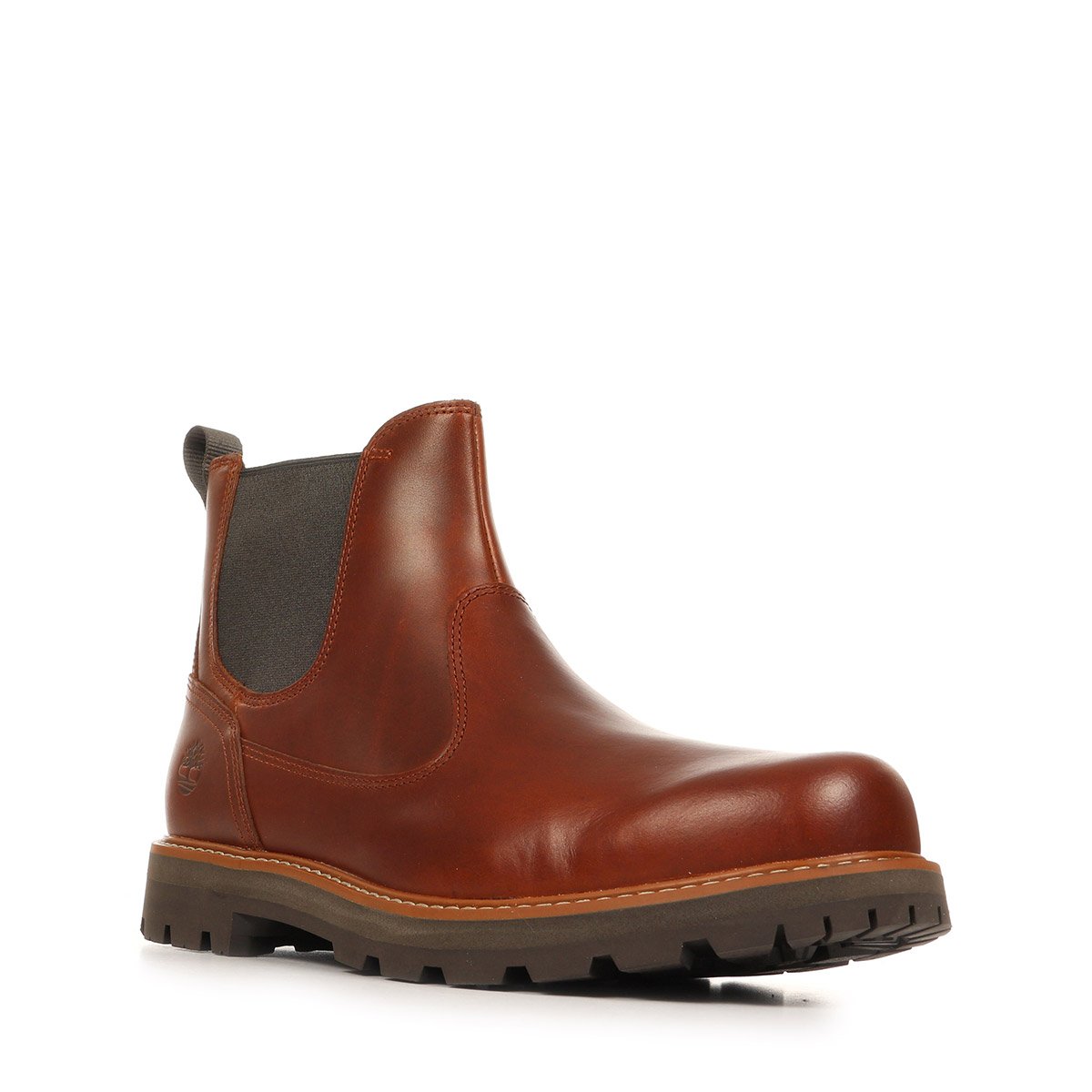 Bottines Britton Road Mid Chelsea Boot brown grain dark, TIMBERLAND