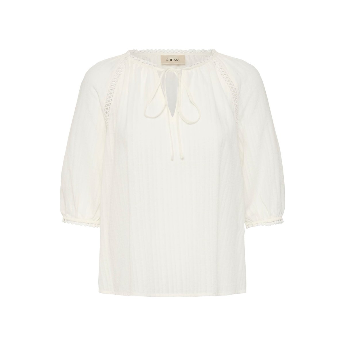 Blouse à manches longues blanc snow white, CREAM