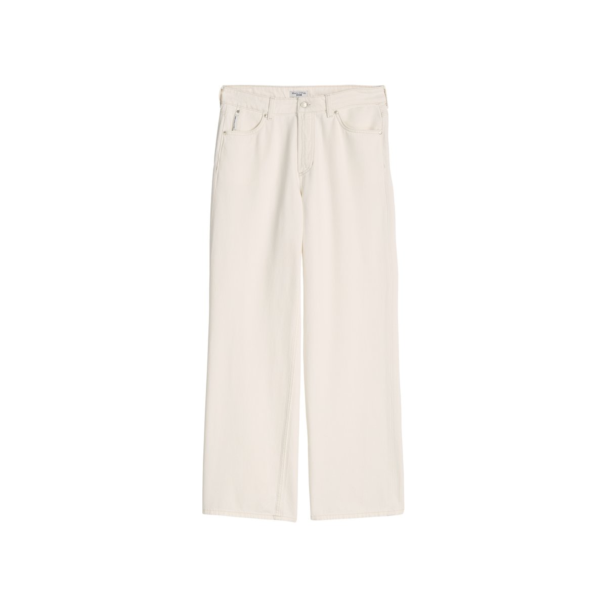 Jeans modèle Tomma large en denim rigide blanc, MARC O’POLO DENIM