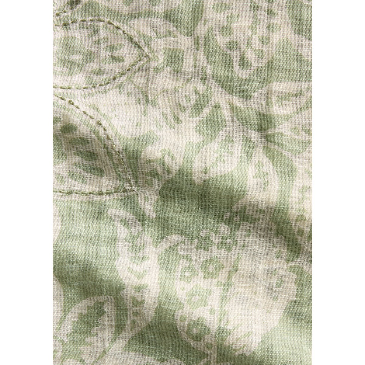 Foulard imprimé en lin mélangé gris, MARC O'POLO