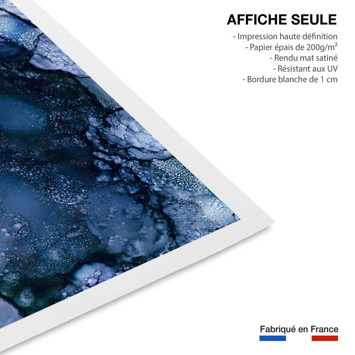 Poster blue space affiche seule, HEXOA