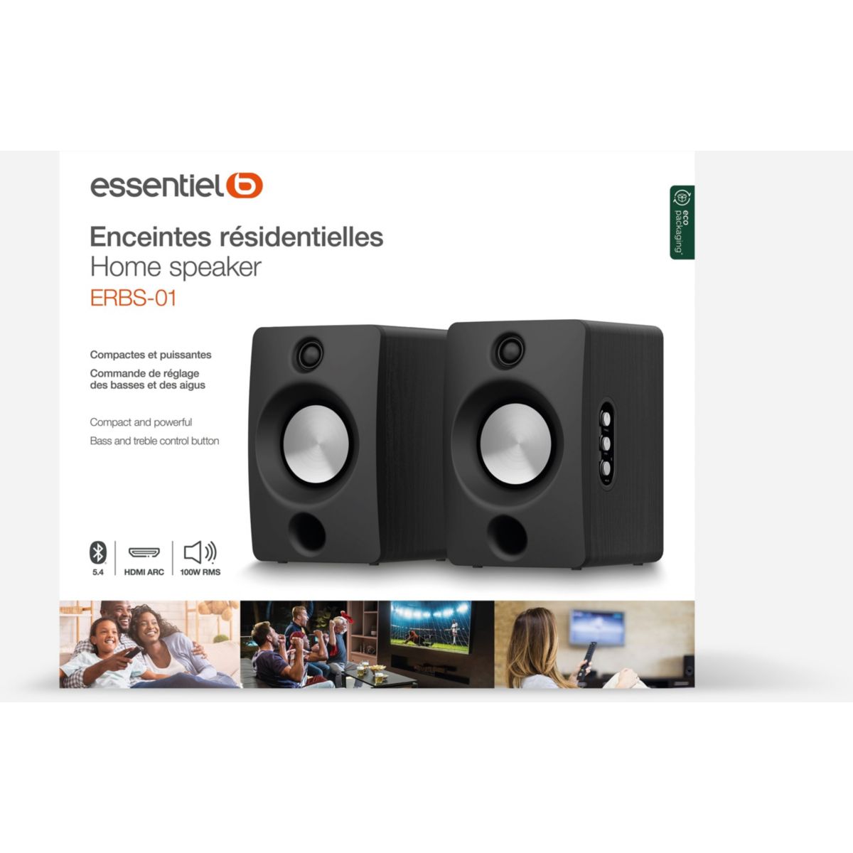 Enceinte résidentielle ERBS-01 Bluetooth couleur unique, ESSENTIEL B