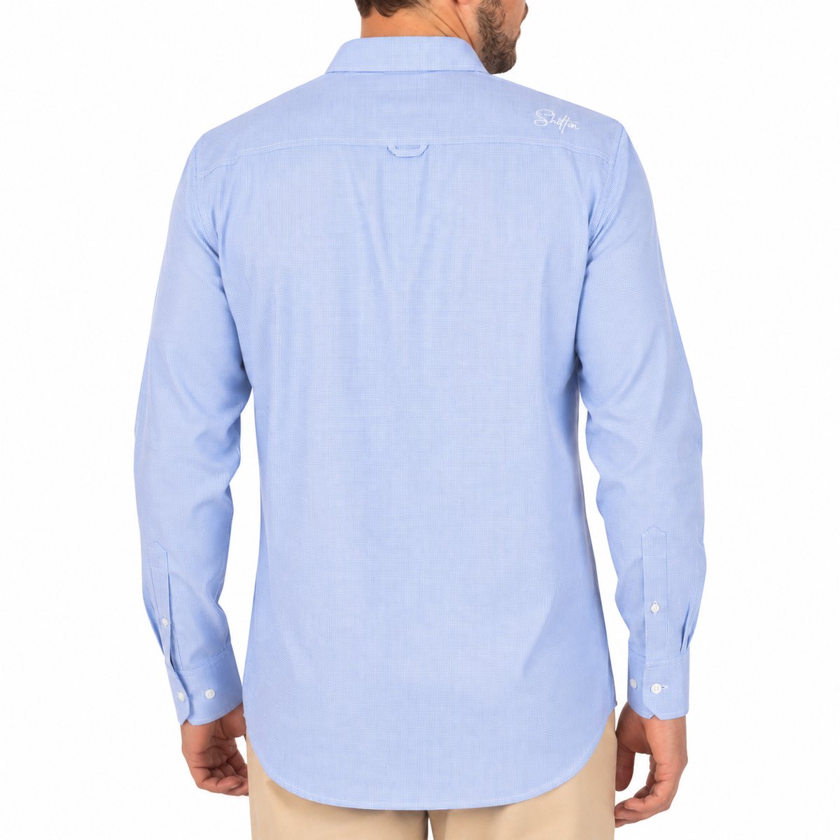 Chemise vichy square ciel, SHILTON