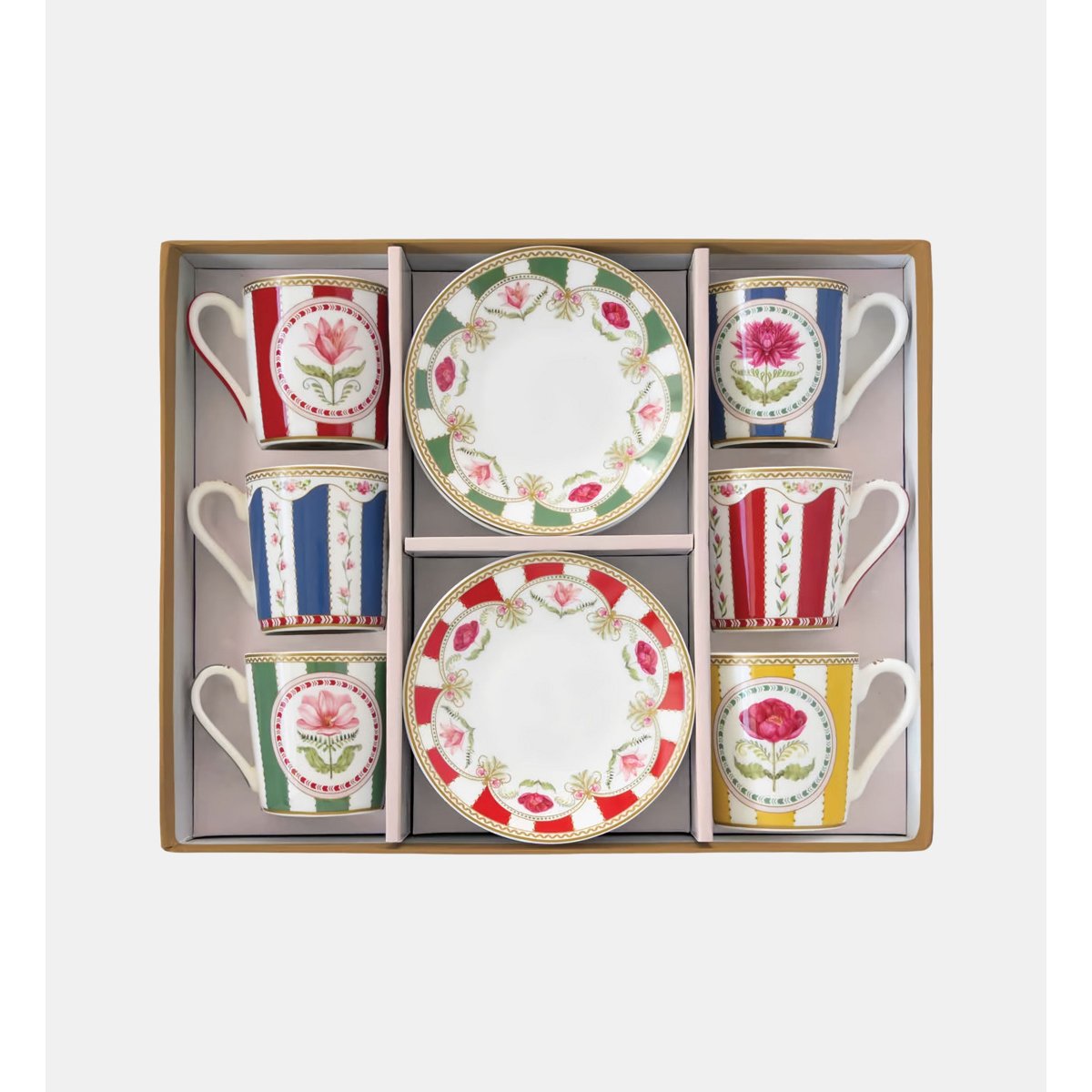 Coffret 6 tasses multicolore, EASY LIFE