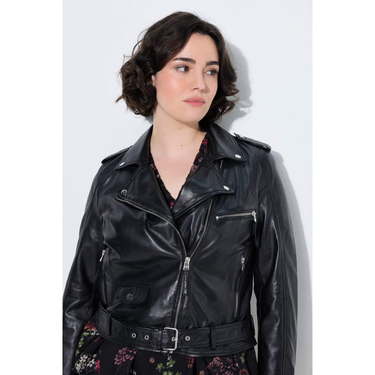 Perfecto / veste de motard en cuir noir, ULLA POPKEN