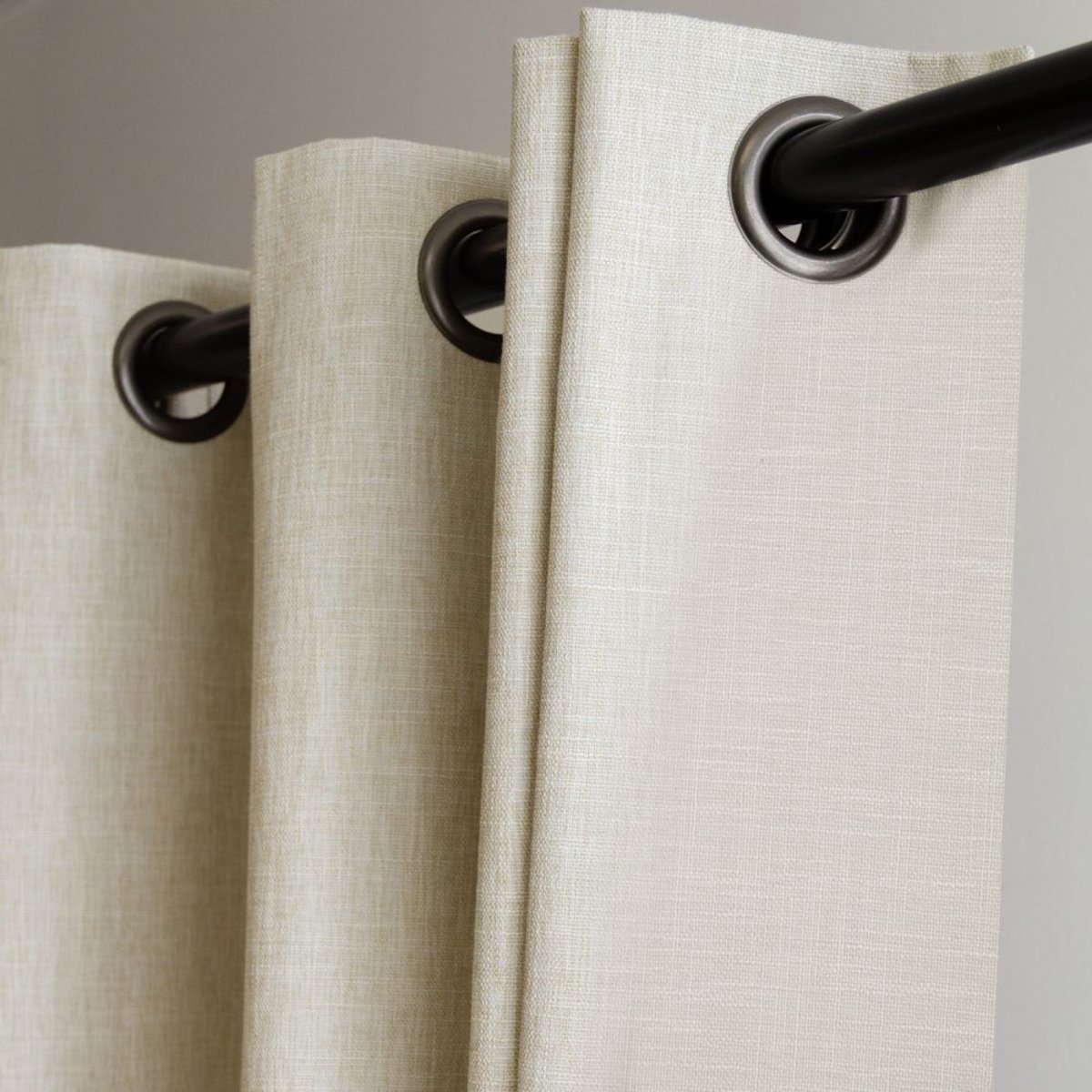 Rideau Occultant Total Oeillets SPRING beige mc632, MOONDREAM