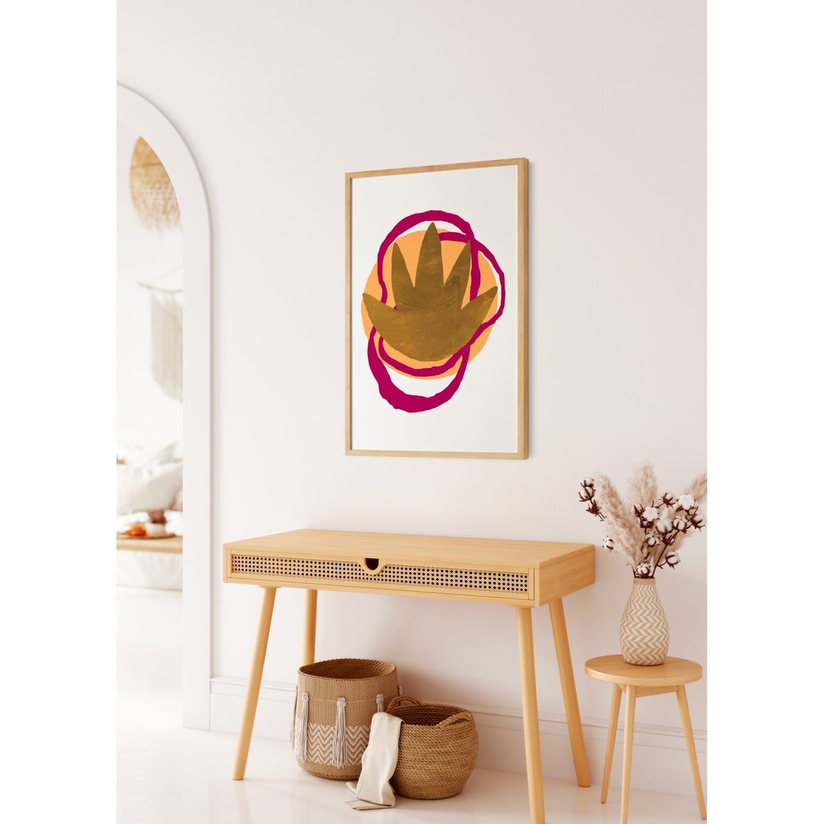 Affiche Abstract Tribute 1 blanc, L'AFFICHERIE