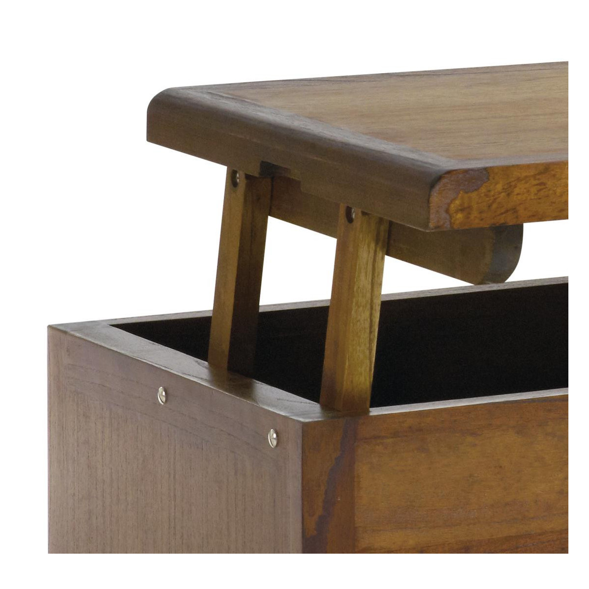 Table basse 2 tiroirs bronze - ATHÉNAÏS marron, DECORATION D’AUTREFOIS