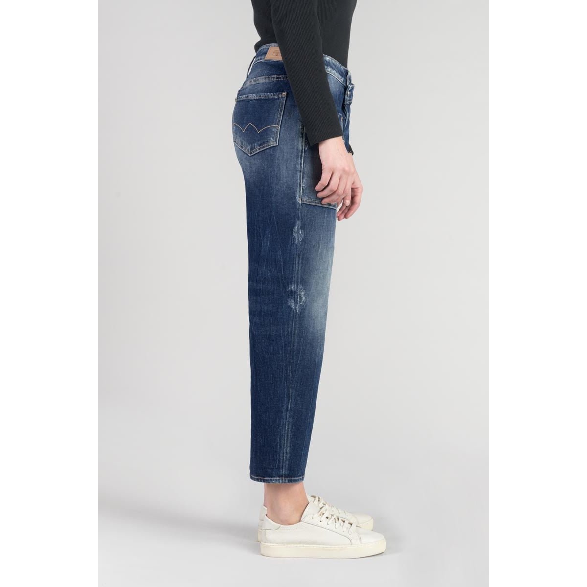 Jean boyfit cosy, 7/8ème blue, LE TEMPS DES CERISES