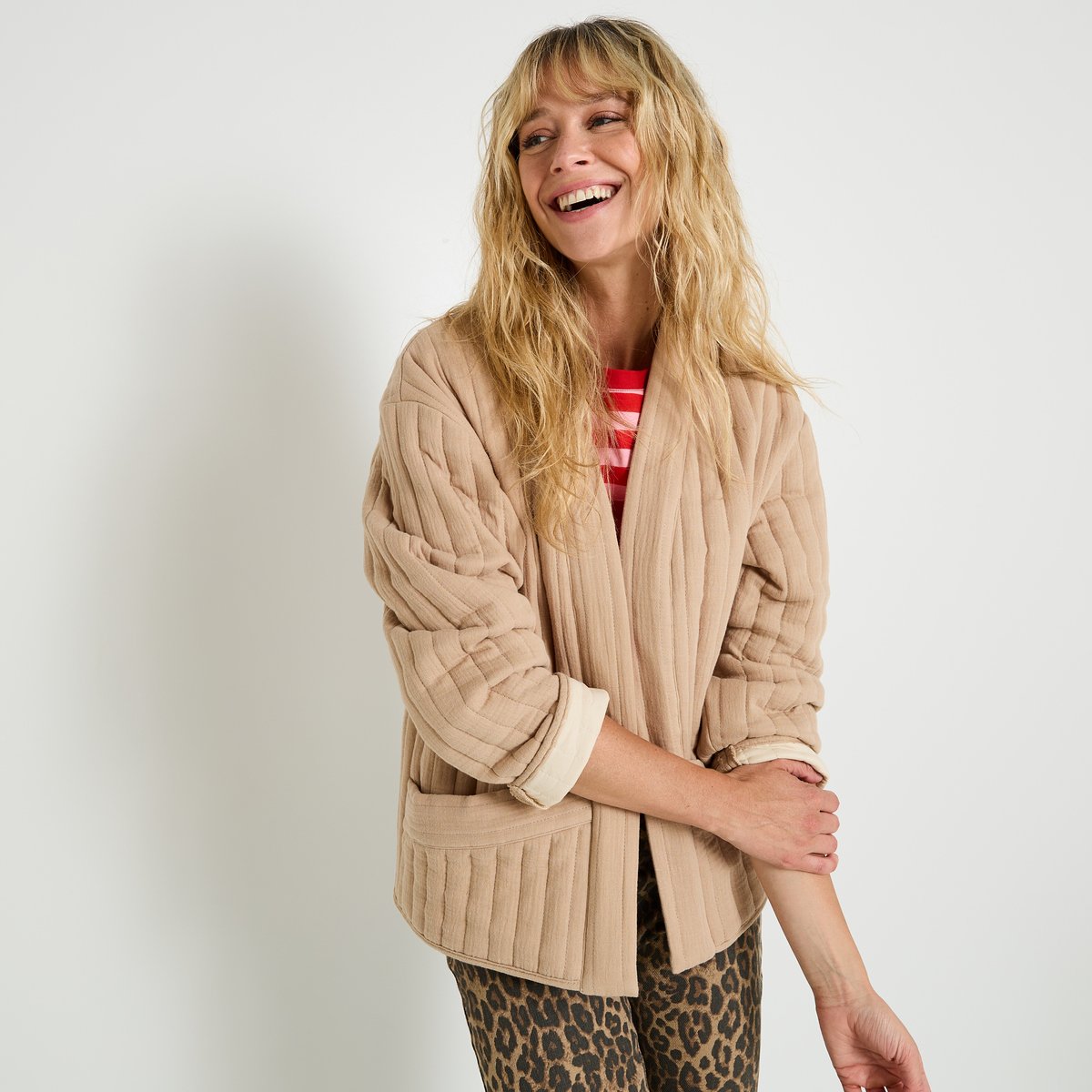 Veste matelassée beige, GRAIN DE MALICE