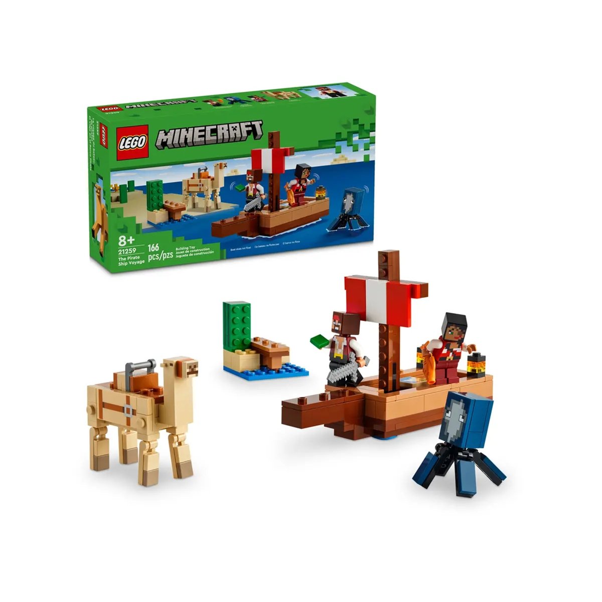 Le voyage du bateau pirate multicolore, LEGO