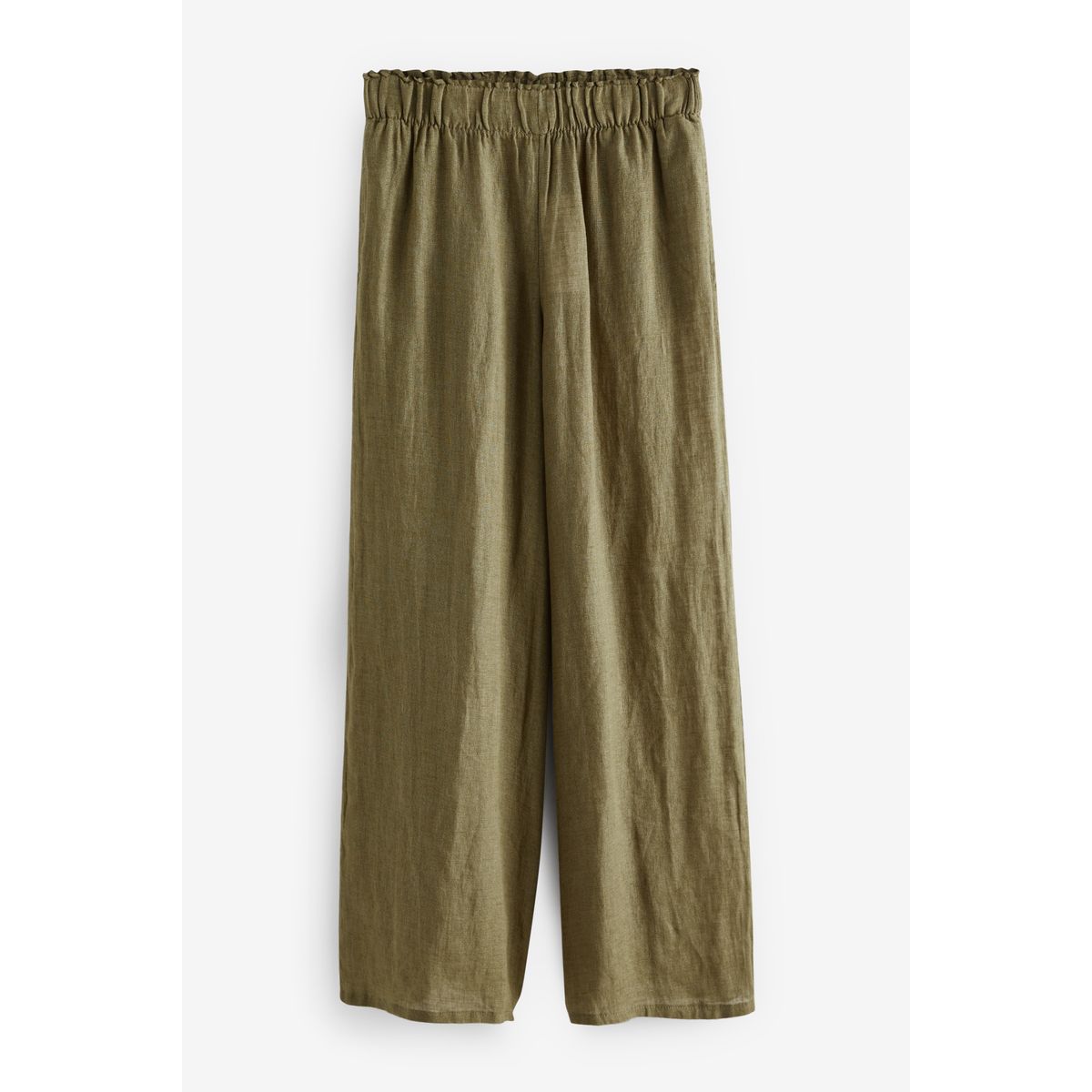 Pantalon large haut de gamme en vert kaki, NEXT