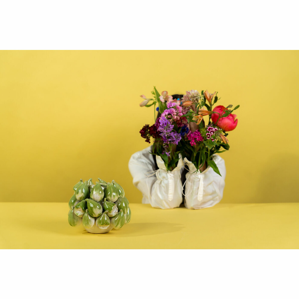 Vase Fichi 15cm grün, KARE DESIGN