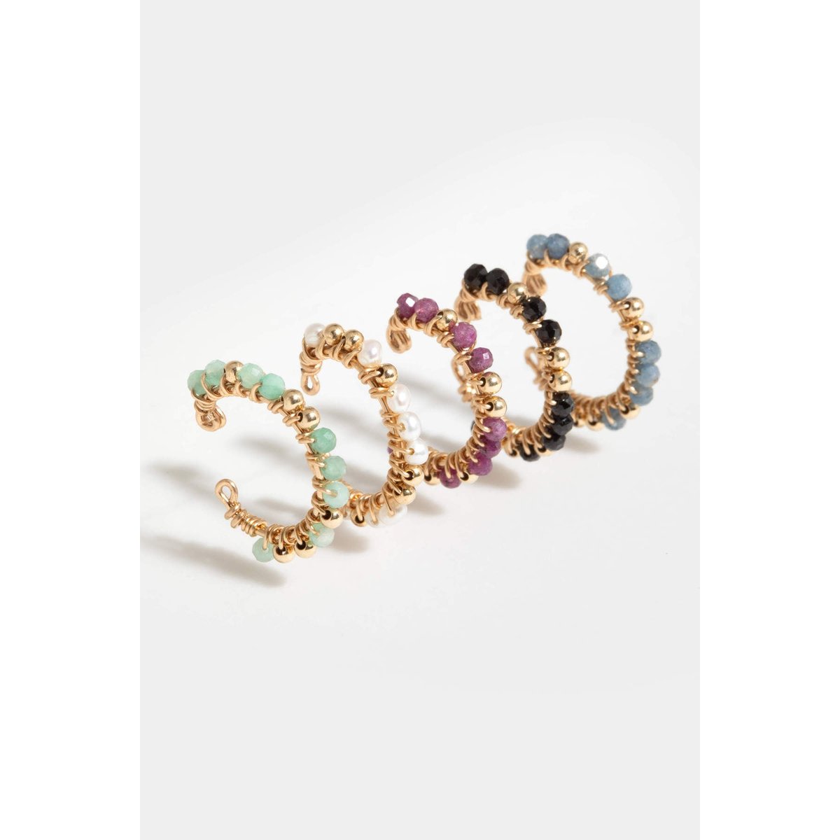 Faux piercing Frida - Perle de culture argent / tanzanite, YAY PARIS