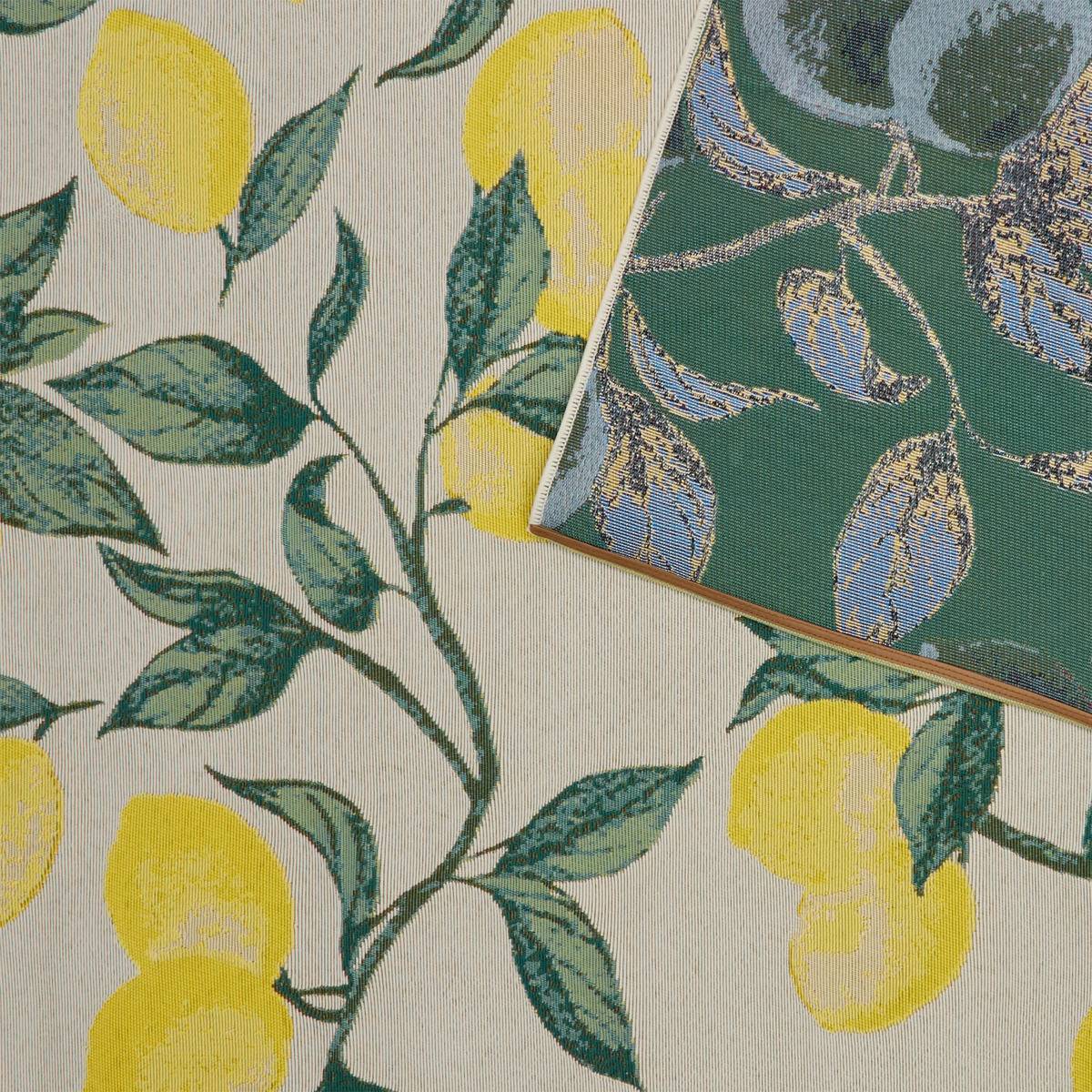 Tapis d'extérieur motif citrons KEPA jaune, ATMOSPHERA