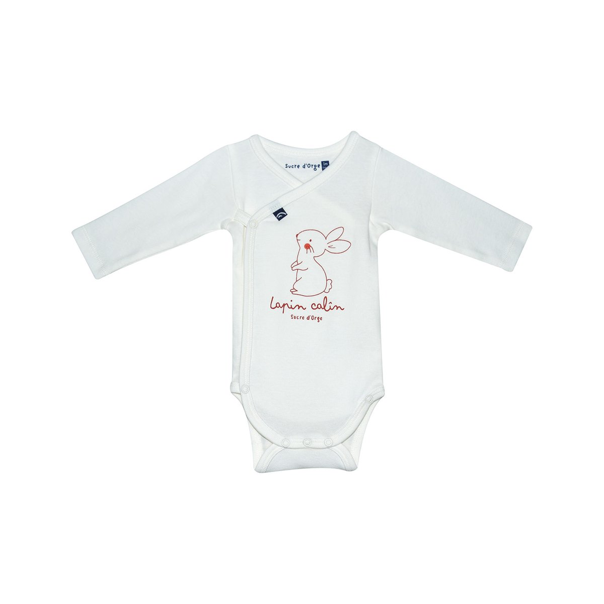 Lot de 2 bodies leonin ouverture devant naissance beige, SUCRE D'ORGE