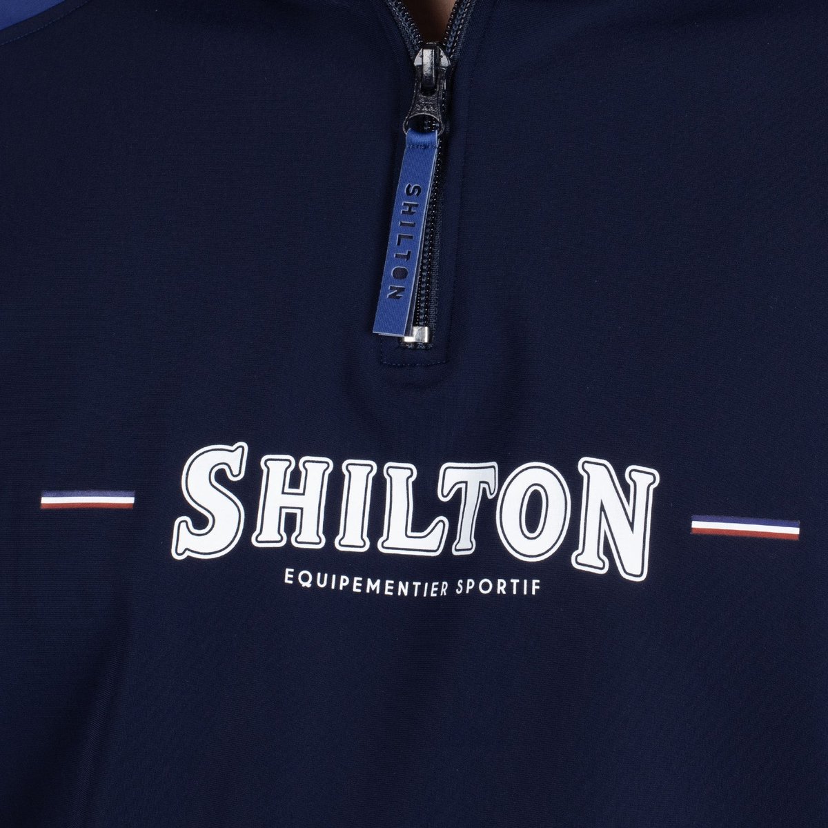 Sweat zippé entrainement navy, SHILTON