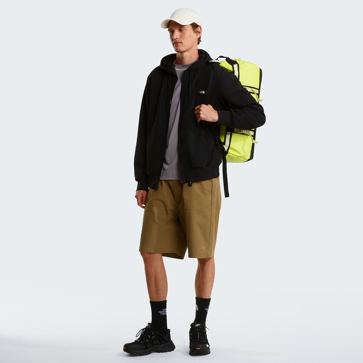 Sweat zippé à capuche en French Terry noir, THE NORTH FACE