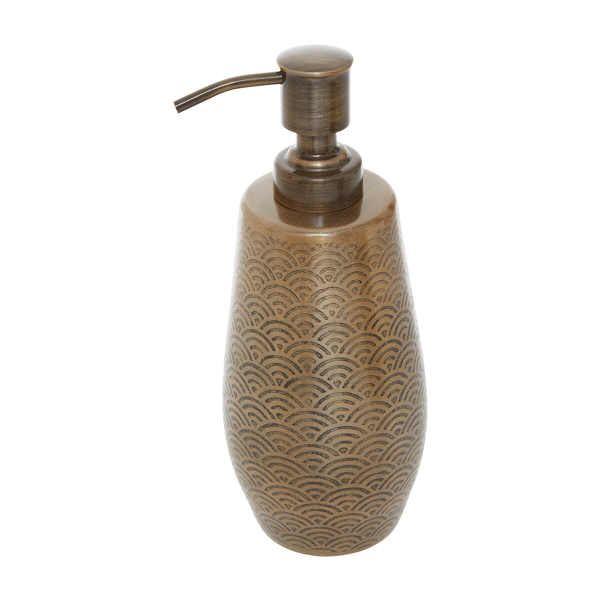 200ml Art Deco Gold Finish Soap Dispenser gold-coloured, FIFTY FIVE SOUTH