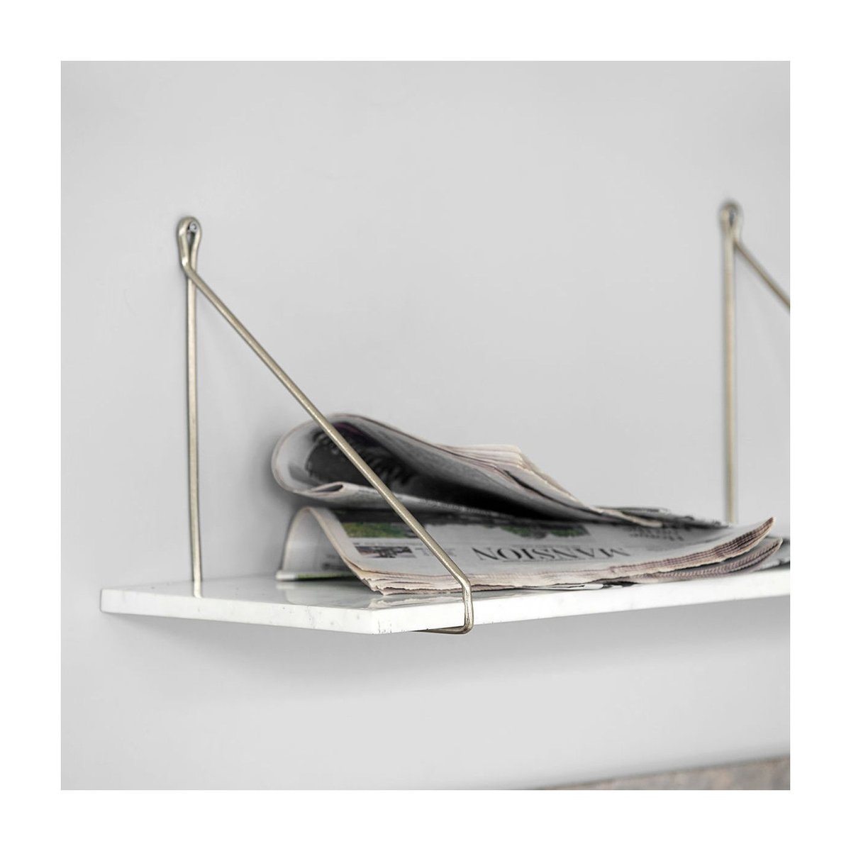 Etagère Marble L 70 cm marbre blanc, HOUSE DOCTOR
