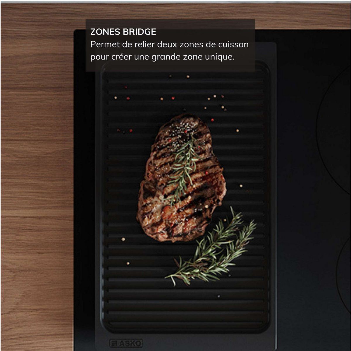 Plaque induction HI2632FBG1 couleur unique, ASKO