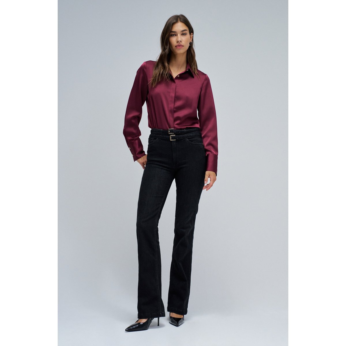 JEAN DESTINY PUSH UP BOOTCUT noir, SALSA JEANS