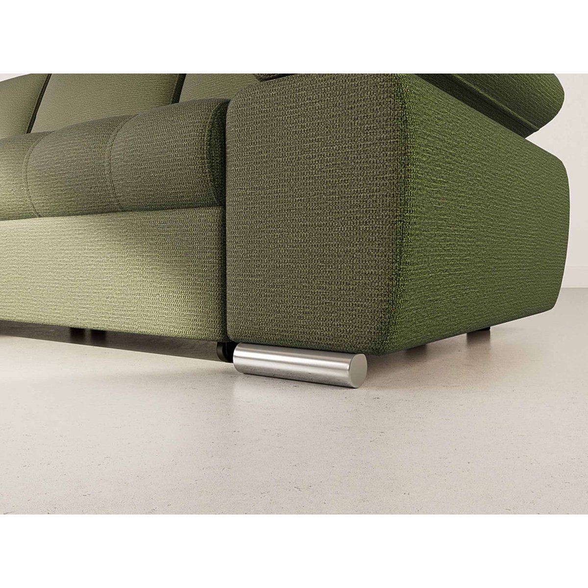Canapé d'Angle Convertible 4 places - BIANCA vert, BEST MOBILIER