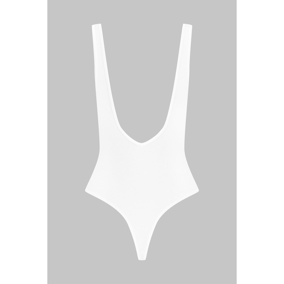 Body String Col V LA FEMME AMAZONE blanc, MAISON CLOSE