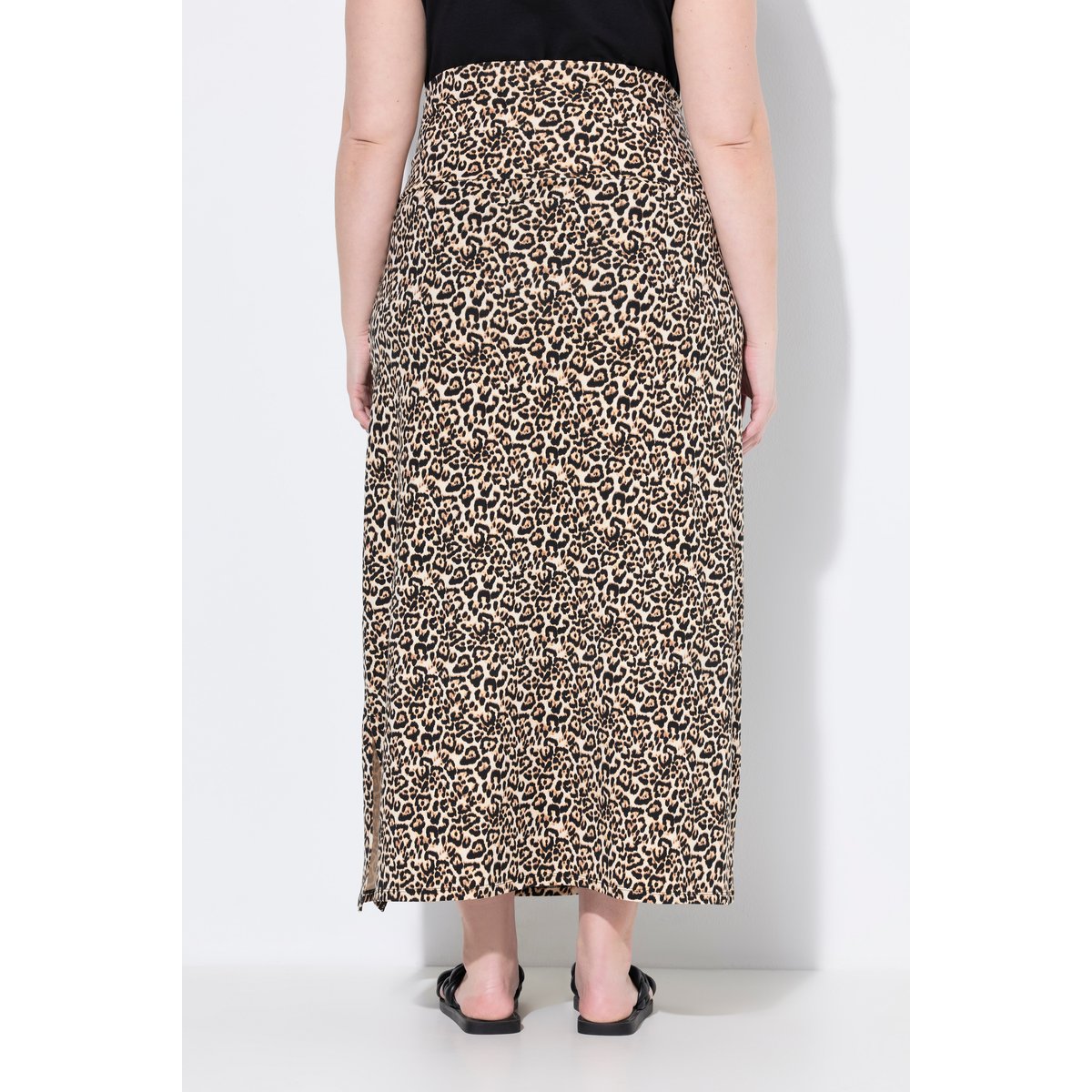Jupe maxi en jersey imprimé de grossesse abricot clair, ULLA POPKEN