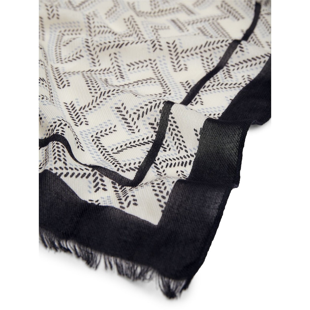 Monogram Printed Scarf navy blue, TOMMY HILFIGER