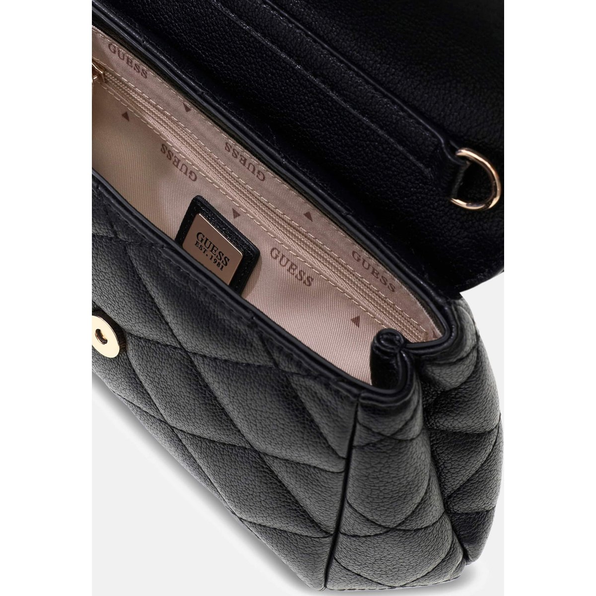 Sac Frances Mini Flap Crossbody noir, GUESS