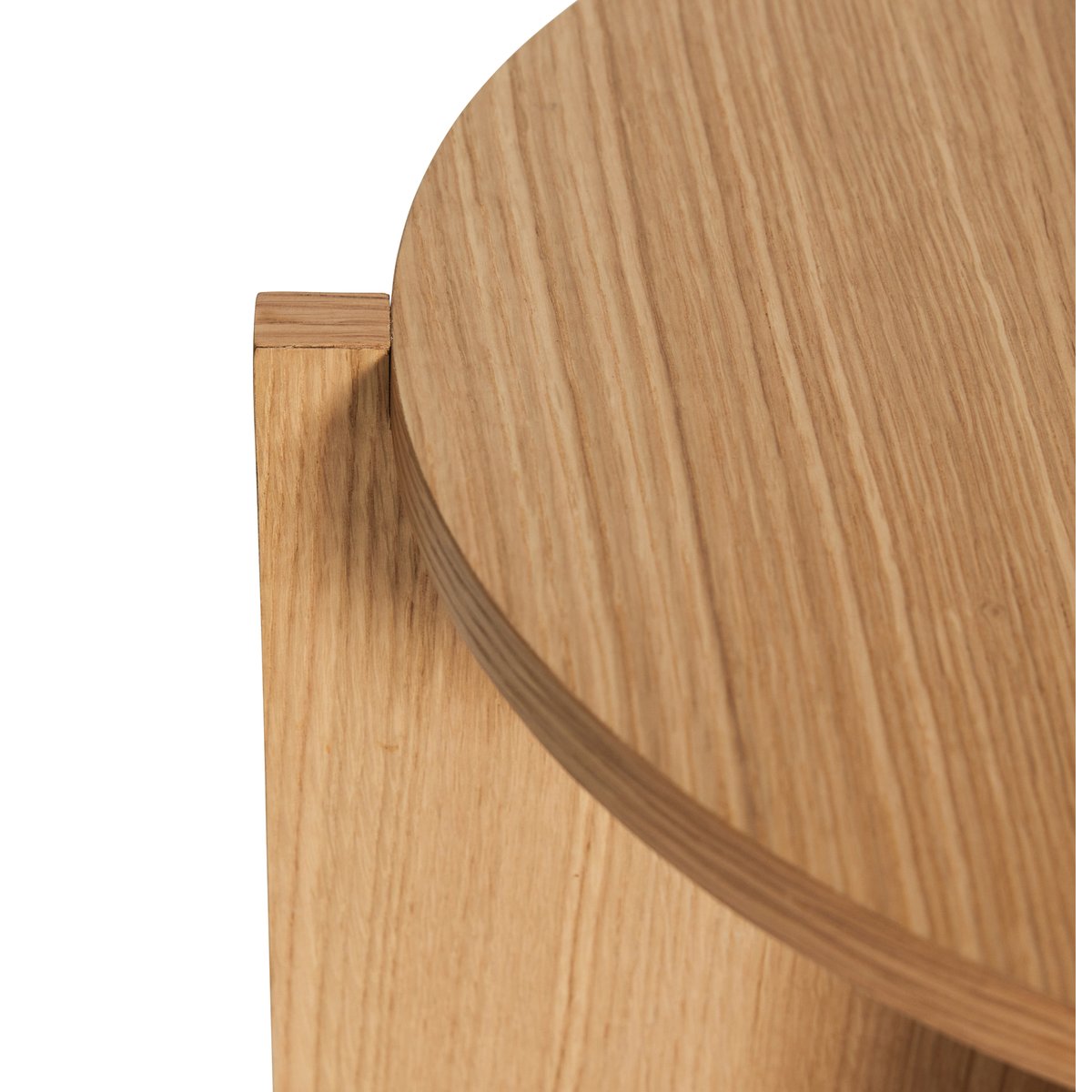Porte-plante en placage de chêne NOMAD naturel, HUBSCH