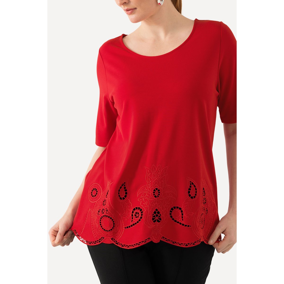 T-shirt à col rond et manches courtes salsa, ULLA POPKEN