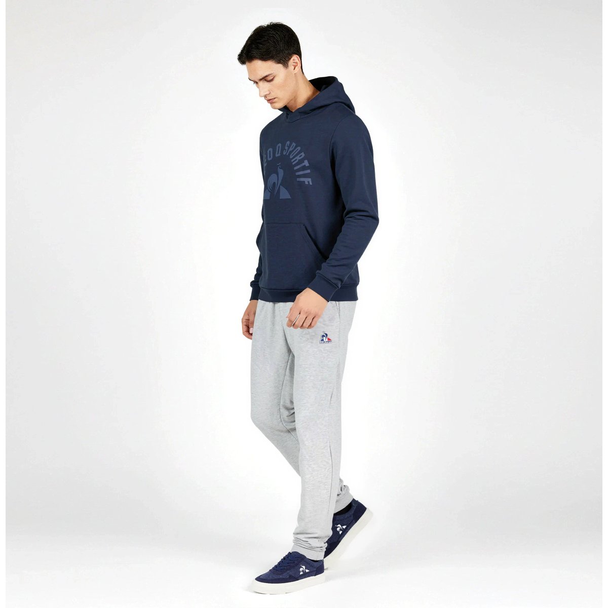 Sweat à capuche bleu, LE COQ SPORTIF