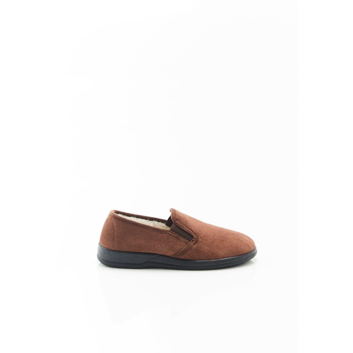 Chaussons intérieur laine marron, DAMART