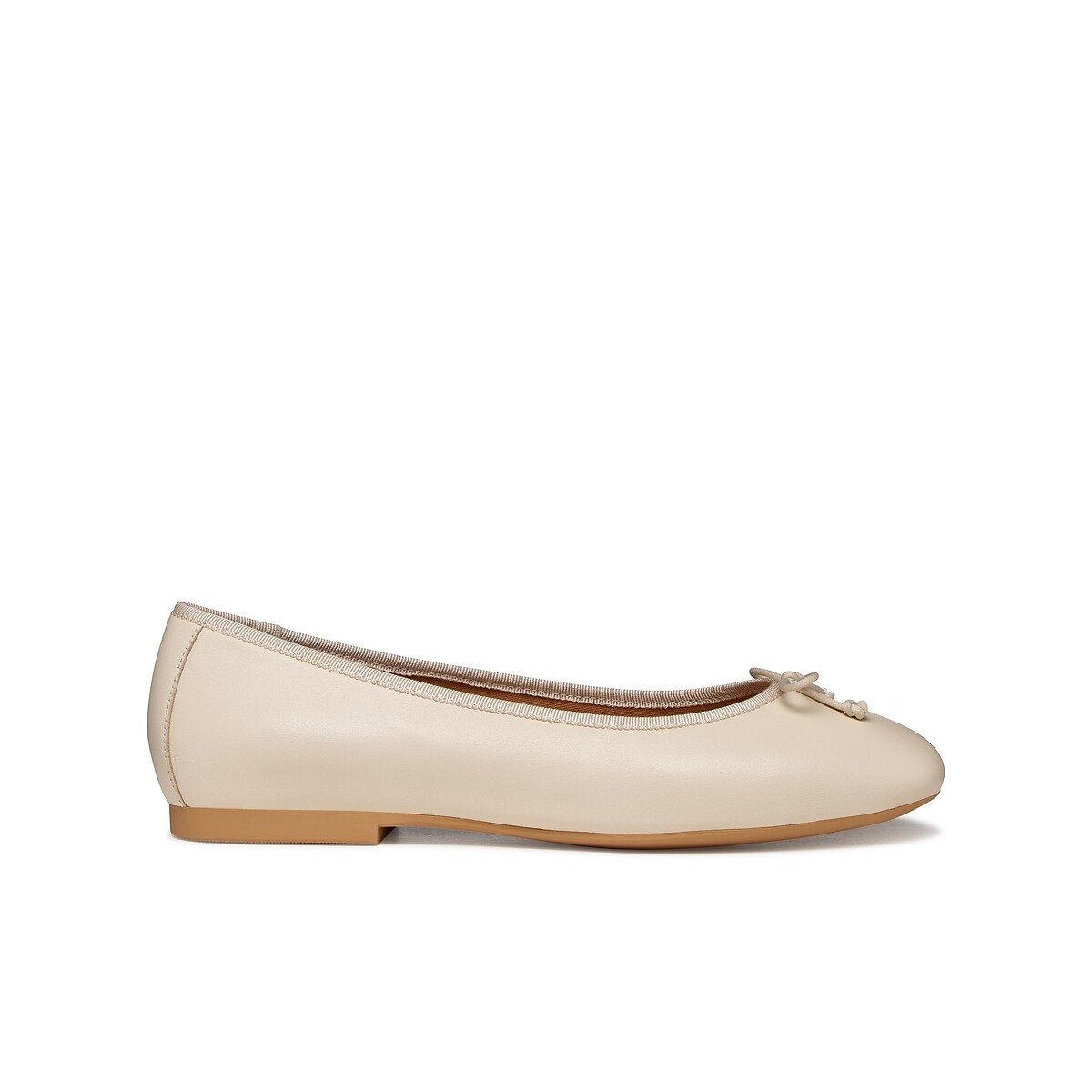 Ballerines en cuir Palmaria beige, GEOX