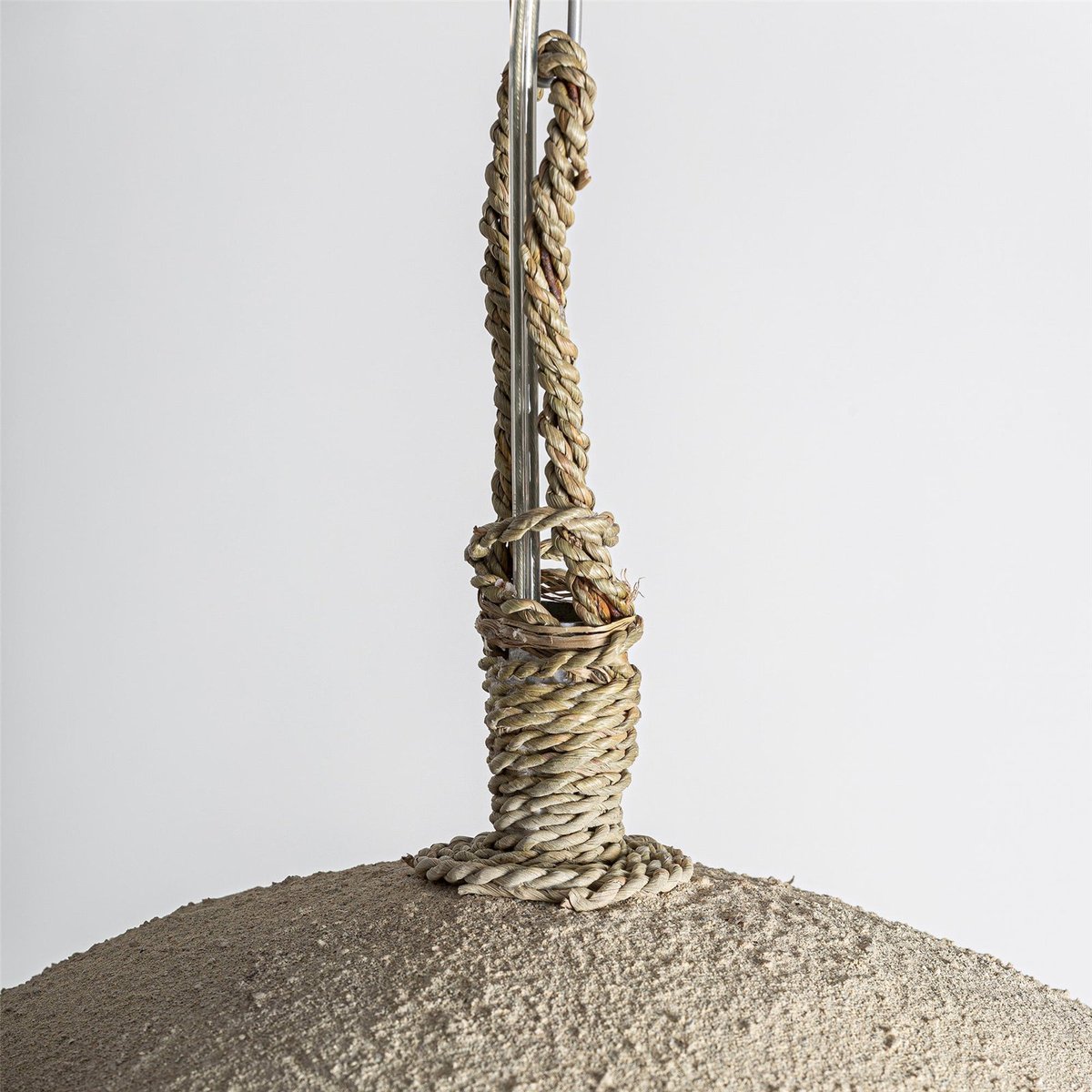 Lustre suspendu contemporain, Format carré blanc cassé contemporain, RECOLLECTION