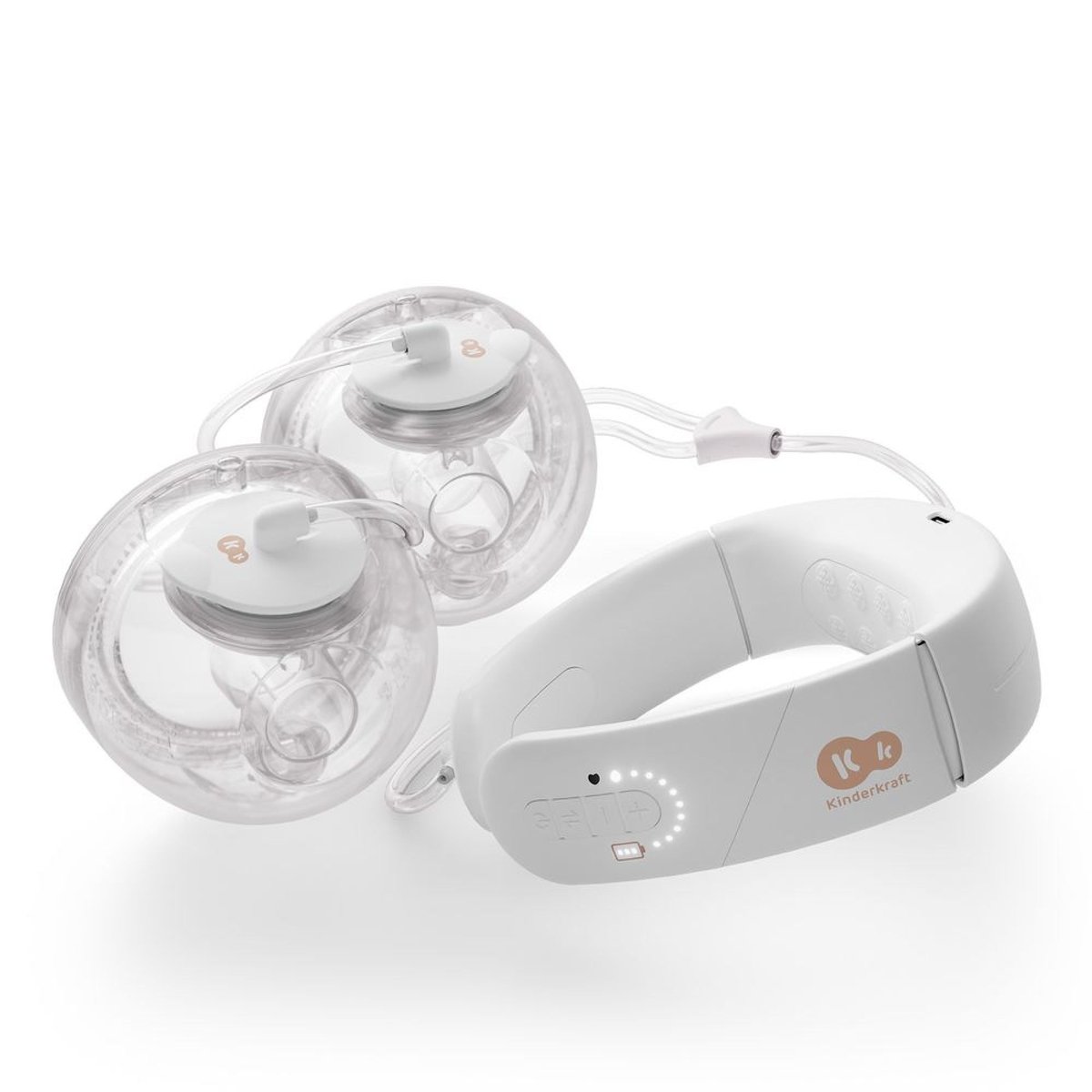 Tire-lait électrique double mains libres GENTLE NEST blanc, KINDERKRAFT