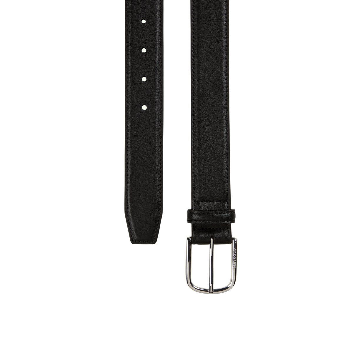 Ceinture modèle Jannik en cuir de vachette de haute qualité noir, MARC O'POLO