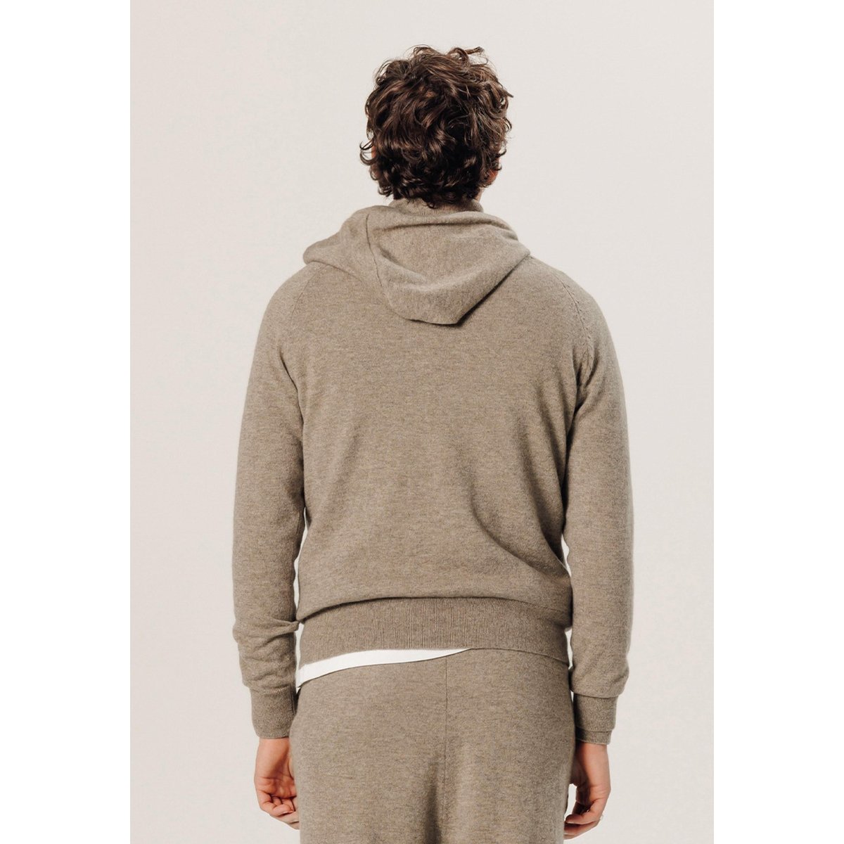 Pull à capuche en cachemire beige, RODIER