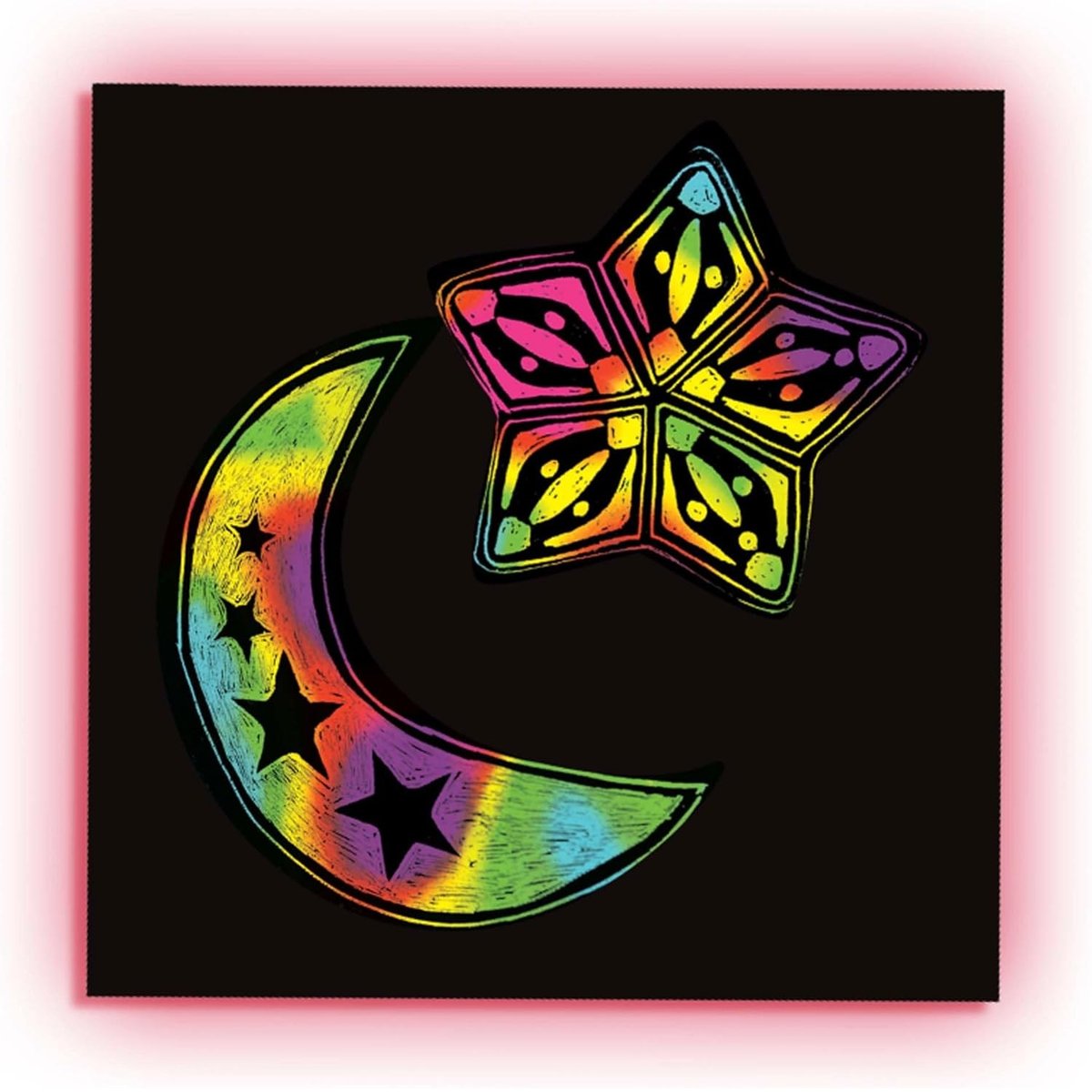 Boîte de mini notes arc en ciel Scratch Art noir, MELISSA & DOUG