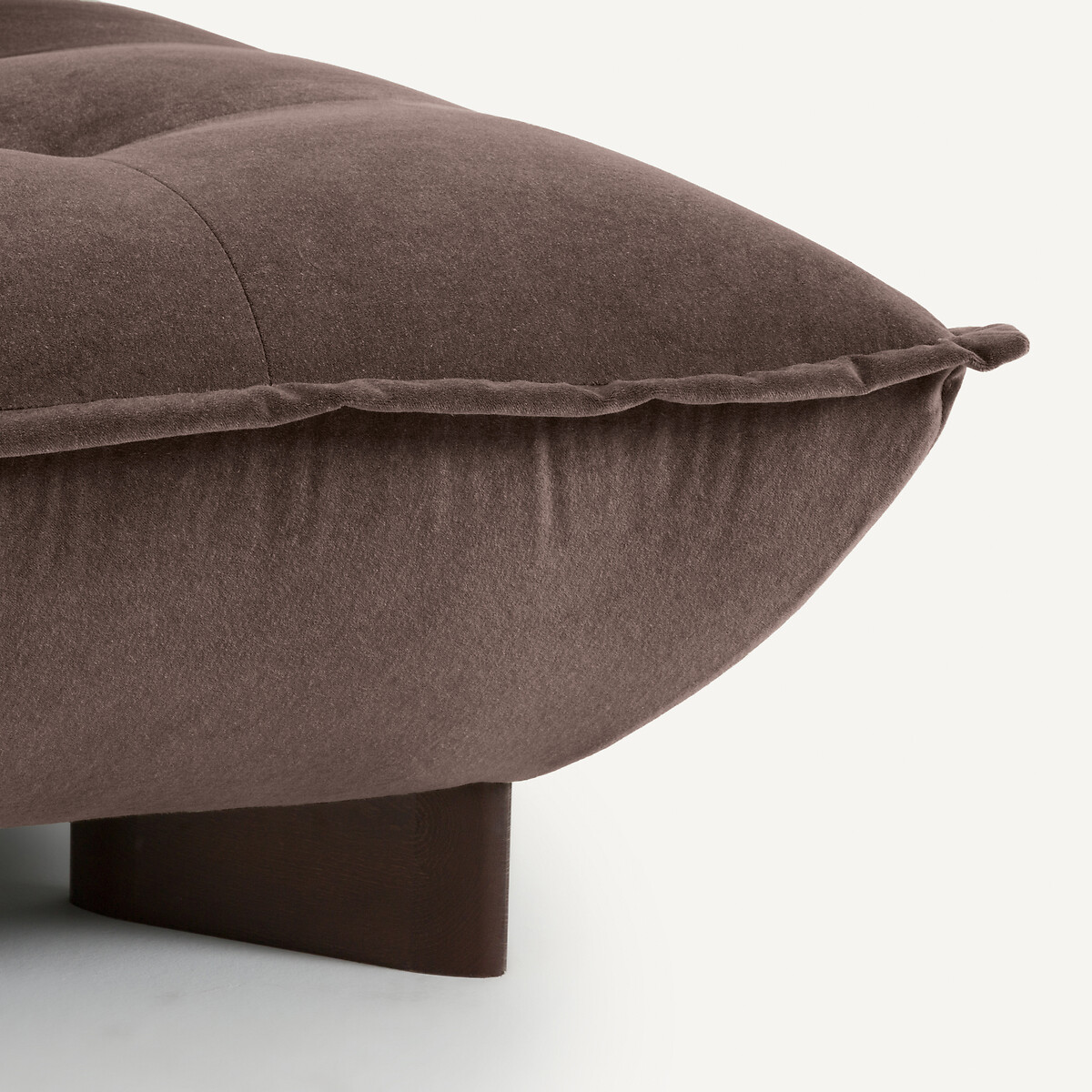 Sillón modular de terciopelo de lino, KAORI tierra ahumada, AM.PM