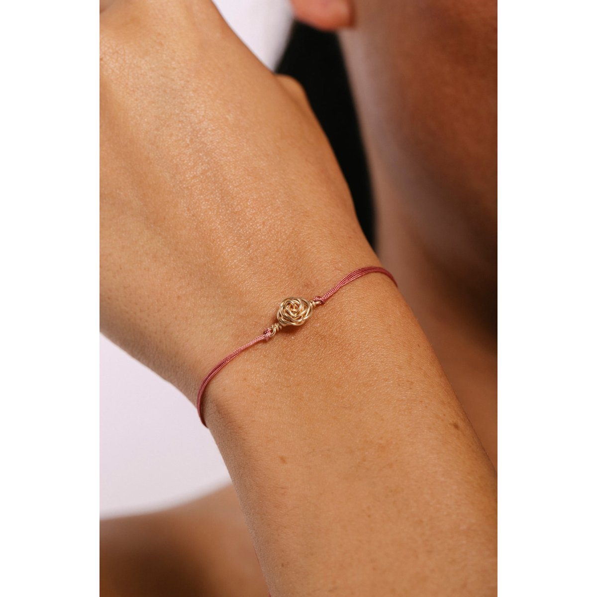 Bracelet cordon Rosa - Rose rose, YAY PARIS