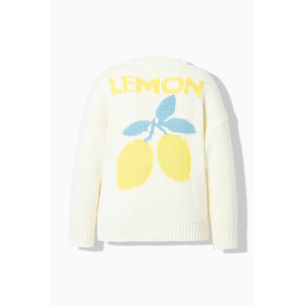Pull oversize, motif citrons dans le dos blanc cassé, STUDIO UNTOLD