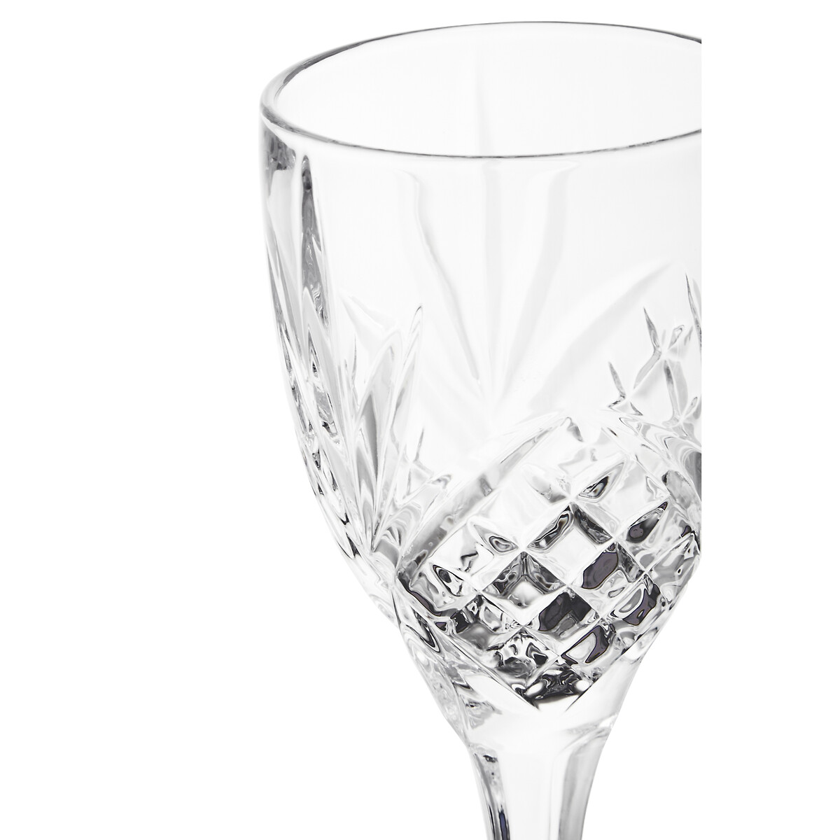 Set of 4 Crystal Wine Glasses transparent, SO'HOME