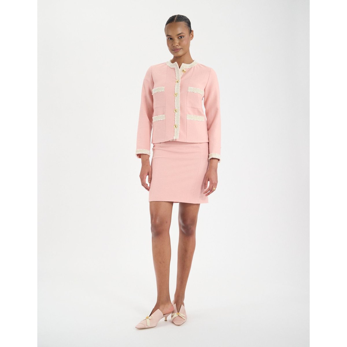 Veste Adelaïde rose rose, INES DE LA FRESSANGE PARIS